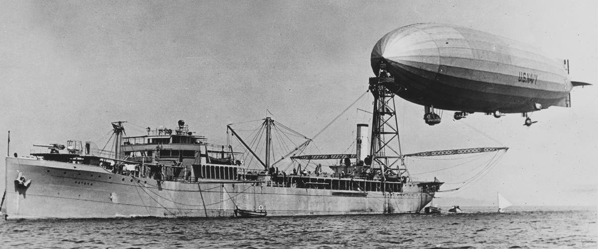 The Shenandoah moored to the fleet oiler Patoka (AO-9)